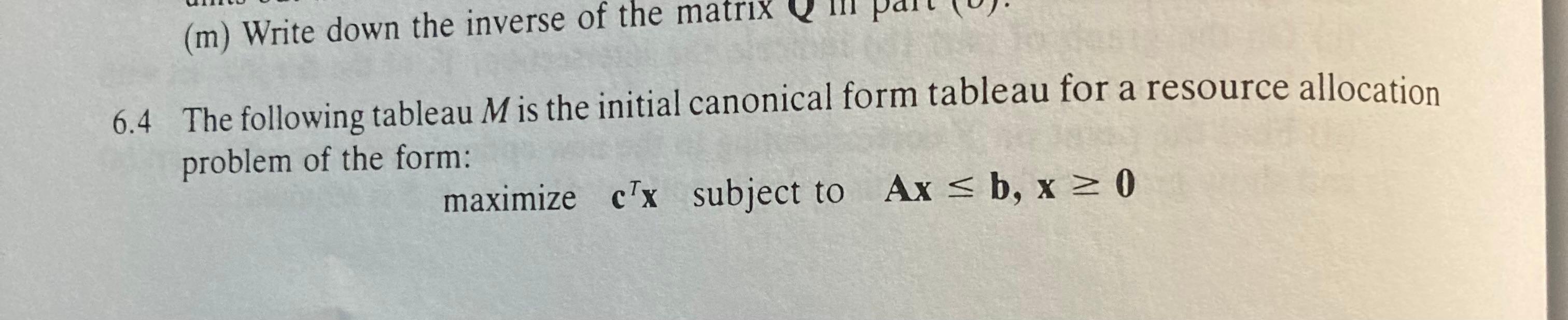 Please answer only 6.4 part (e) of the question below. Thank you,