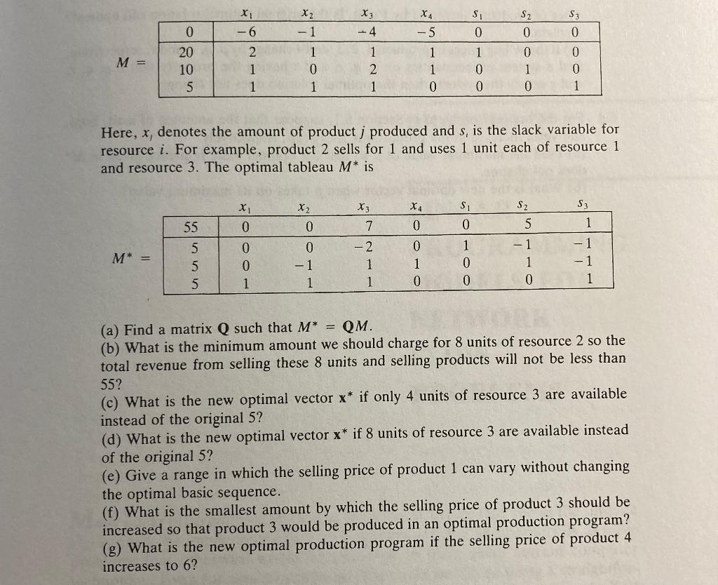 will upvote correct answer. (m) Write down the inverse of the matrix