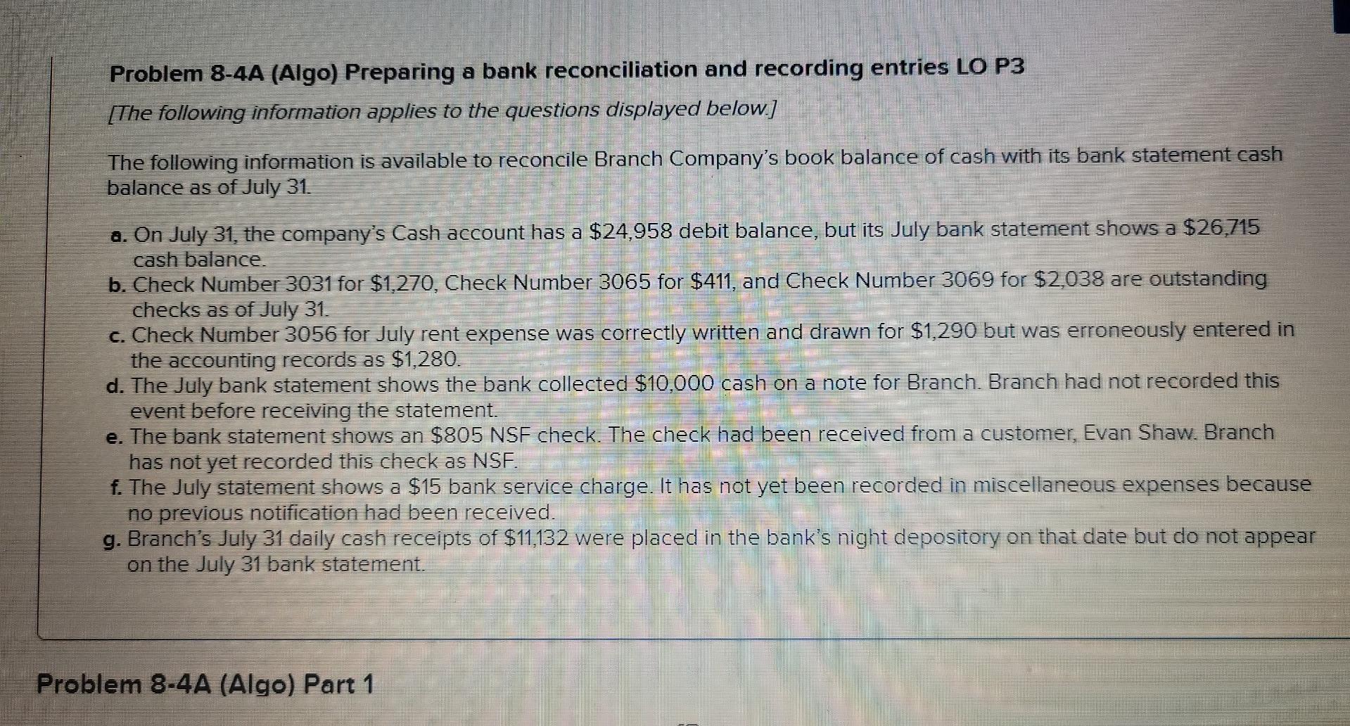  please help me solve this problem thank you Problem 8-4A (Algo)