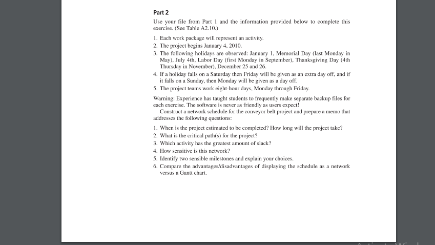Conveyor Belt Project: WBS Hardware Hardware specifications Hardware design Hardware documentation Prototypes