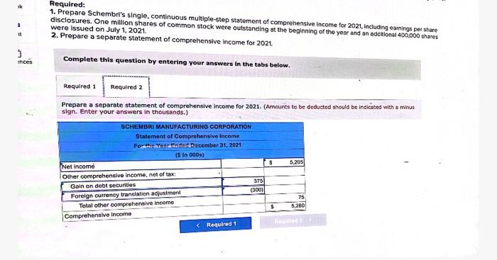 57,900, selling expenses, $1.470, general and administrative expenses. $970, interest revenue, $250,
