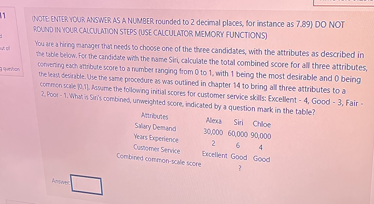(NOTE: ENTER YOUR ANSWER AS A NUMBER rounded to 2 decimal