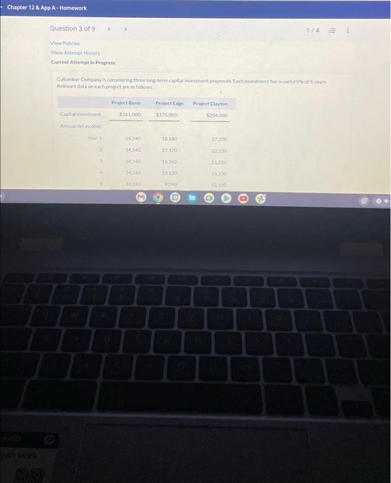 ch. 12.3 please post full answer only Chapter 12 & App A-Homework