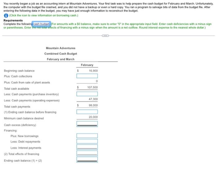 please complete all requierments will upvote You recently began a job as
