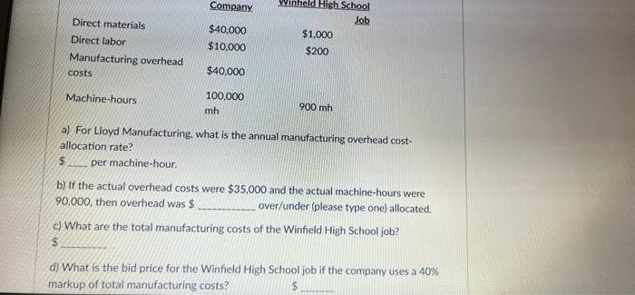 the single indirect-cost rate to allocate manufacturing overhead costs to the various