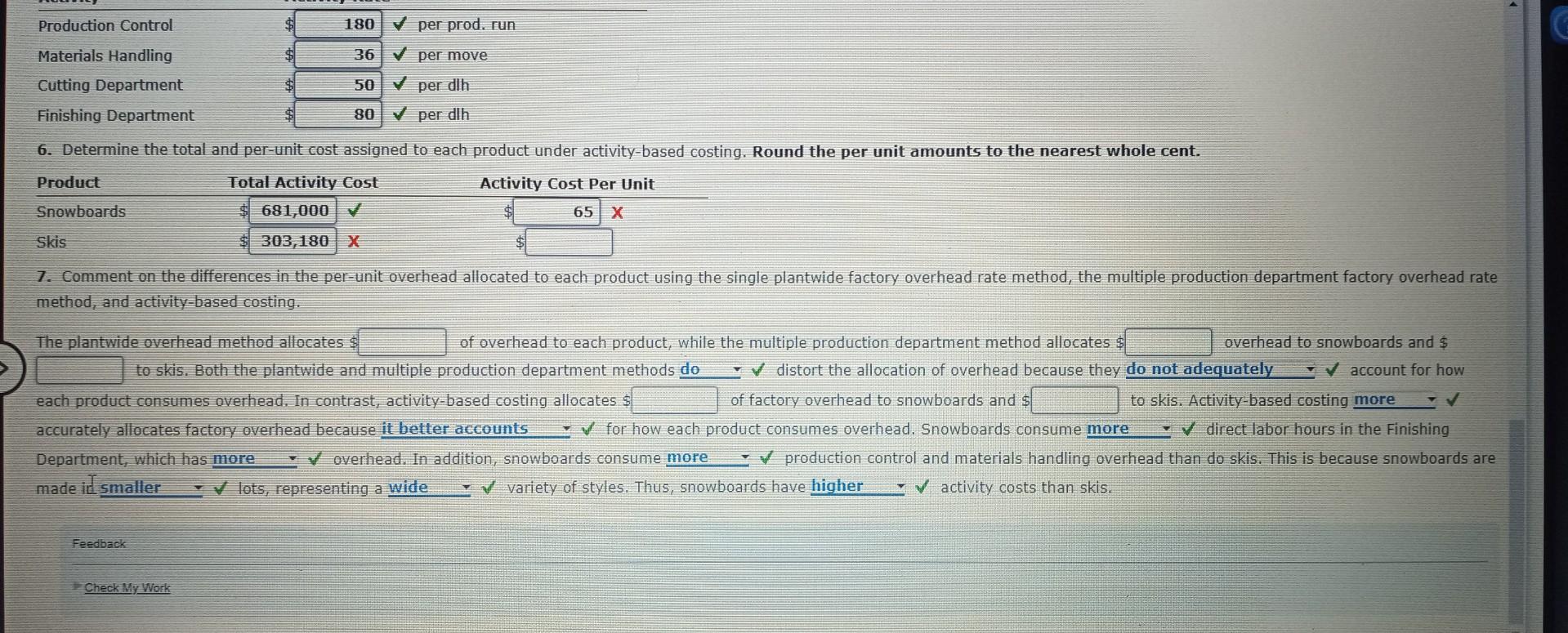 two production departments is direct labor hours. The indirect labor can be