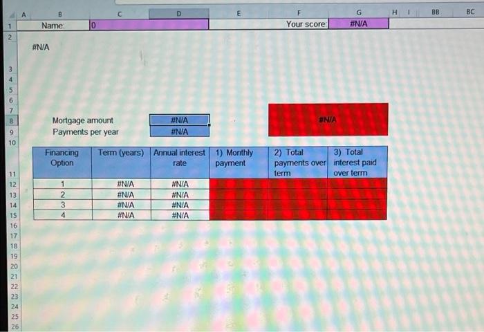 tab and enter your name in Cell C1. If Cell C1 is