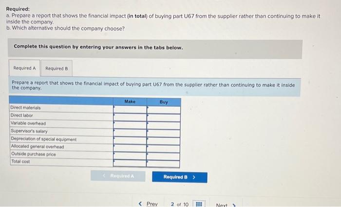 Broce Corporation's products. The company's Accounting Department reports the following costs of