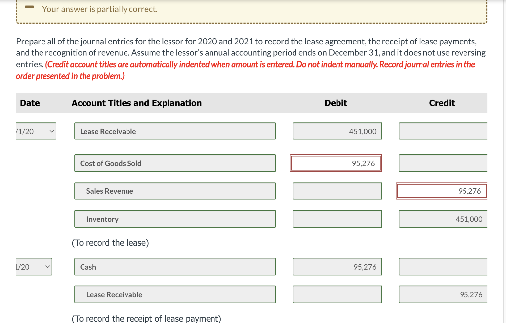 to 0 decimal places e.g. 5,275.) MARIN LEASING COMPANY (Lessor) Lease Amortization