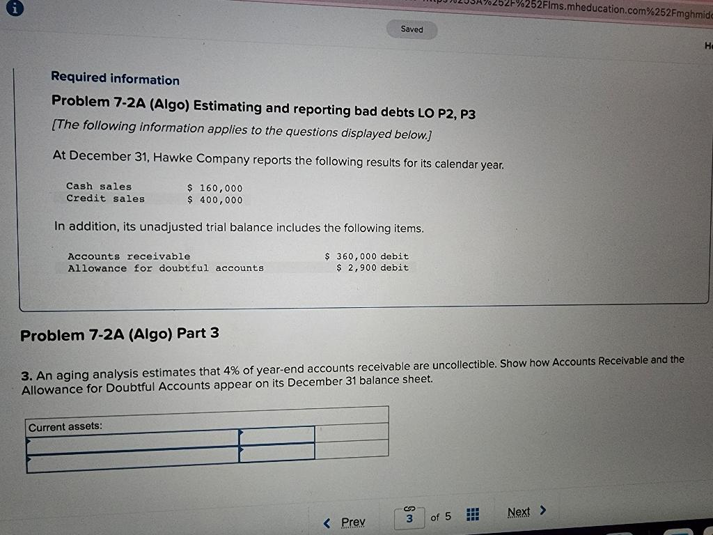 unadjusted trial balance includes the following items. $ 160,000 $ 400,000 Accounts