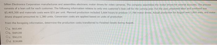can i get some help with these two? Silton Electronics Corporation manufactures