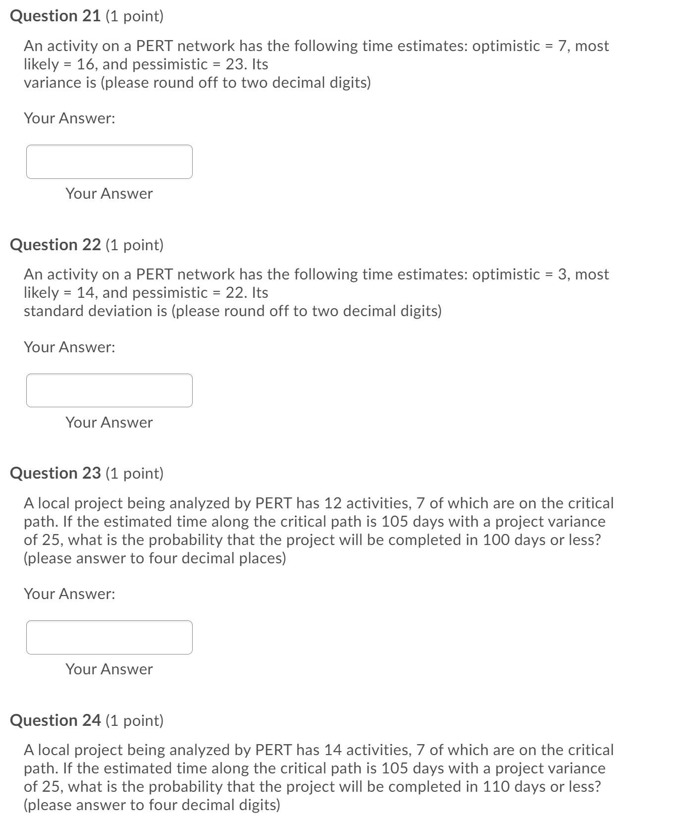 the nearst whole number)? Your Answer: Your Answer Question 17 (1 point)