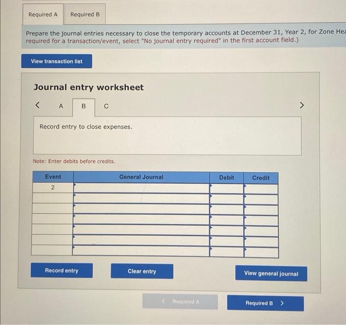 Health Club, a small spa and fitness club: Account Balances as of