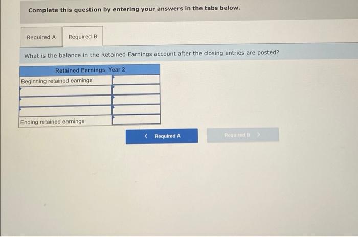 Operating expense Prepaid rent Rent expense Retained Earnings 1/1/Year 2 Salaries expense