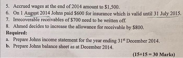 1: Johns owns a small business selling coffee makers to other businesses.