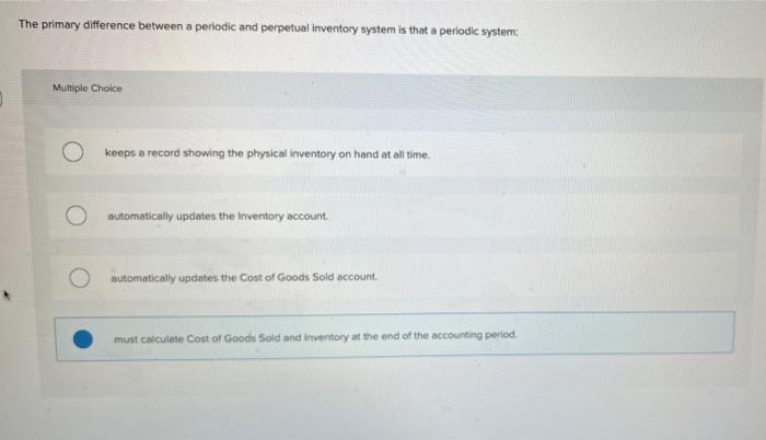 is this correct? will upvote! The primary difference between a periodic and
