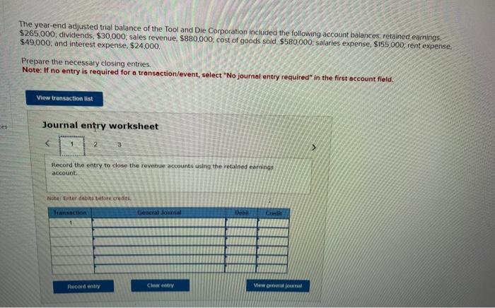 I need help with this question The year-end adjusted trial balance of