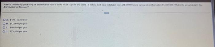 answer both questions Afm in considering purchasing an asset that will have