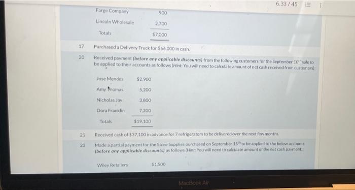 following accounts and balances Credit Ram Wholesale Company Post-Closing Trial Balance August
