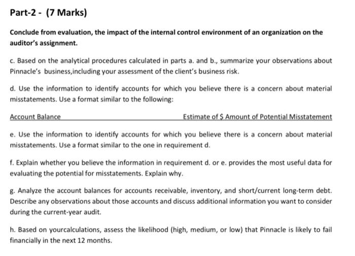 auditing i need d, e, f, g, h i need d, e,