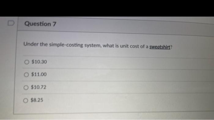 simple costing system since its inception. The budgeted factory overhead cost of
