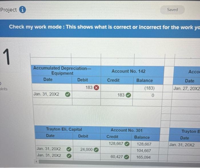 Cast anu 35,240 un credit on January 31, ADJUSTMENTS 31 Compute and