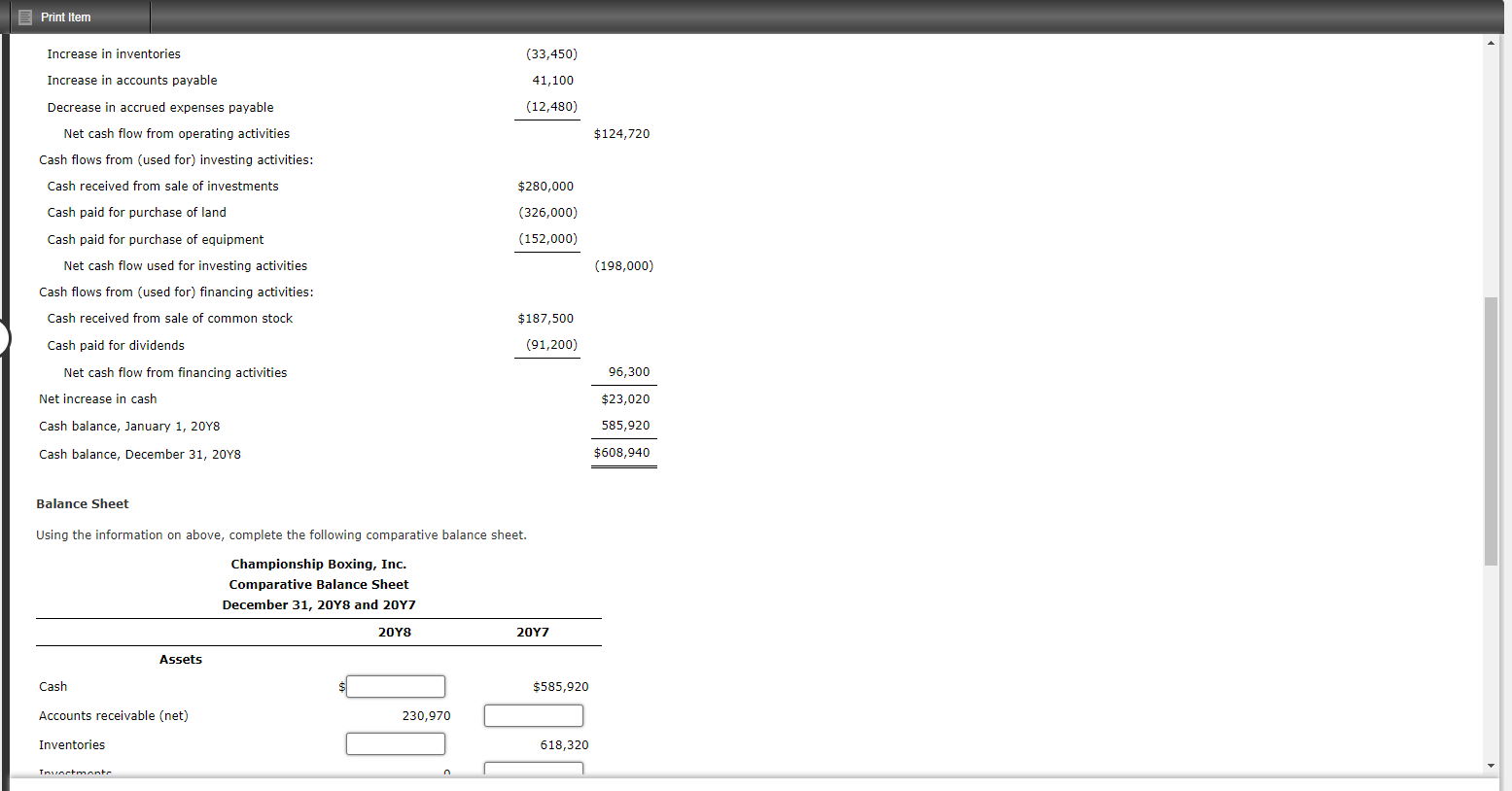 Flows Championship Boxing, Inc. Championship Boxing, Inc. is a small manufacturer of