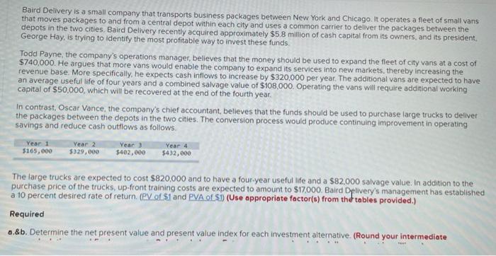 please help me understand step by step if possible! im lost Baird