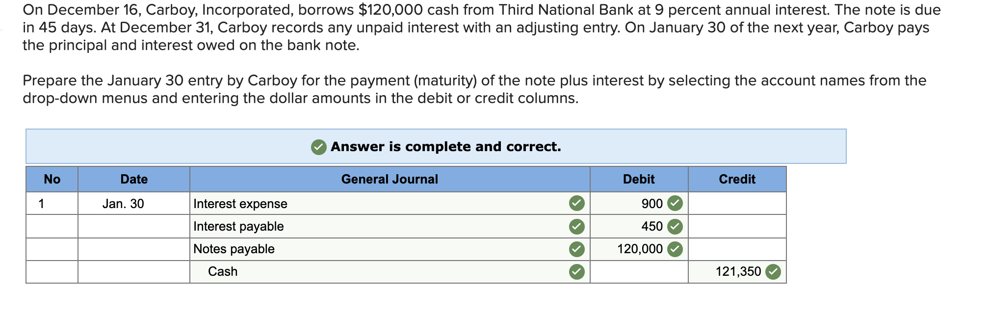 Could I get an explanation on how you solve the Interest