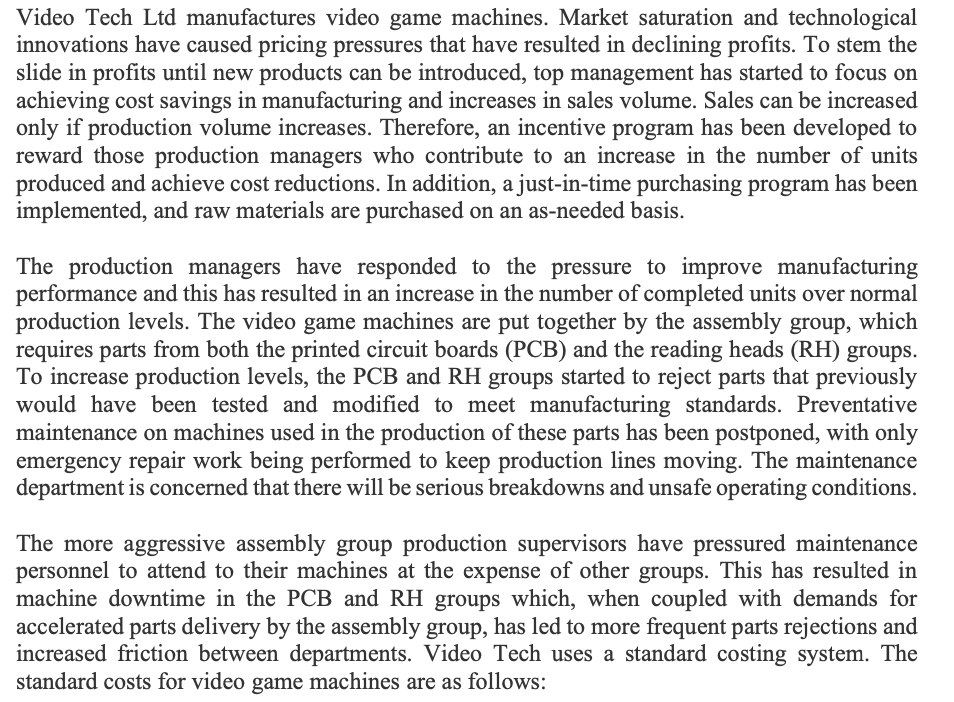 Required: (e) variable overhead spending variance (f) variable overhead efficiency variance Video