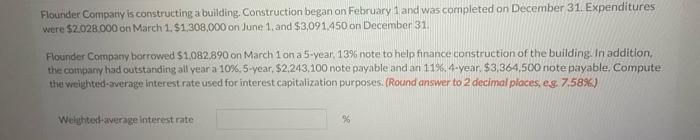 constructing a building. Construction began on February 1 and was completed on