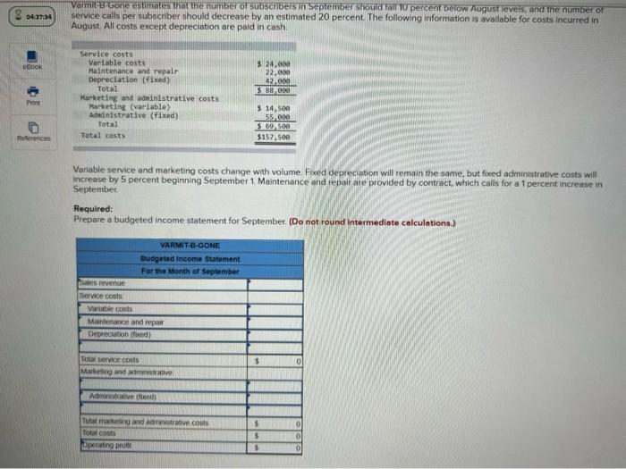 Varmit-B-Gone is a pest control service that operates in a suburban neighborhood.