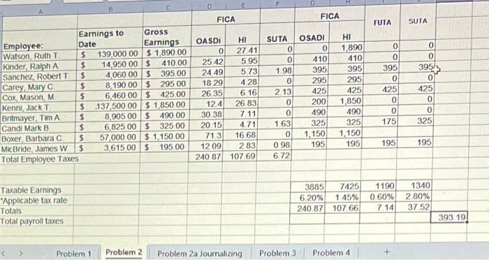 Not sure how to journalize this. \begin{tabular}{l|l|l|l} Problem 1 & Problem 2