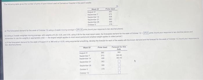 need part c completed The ting at the understood used as the