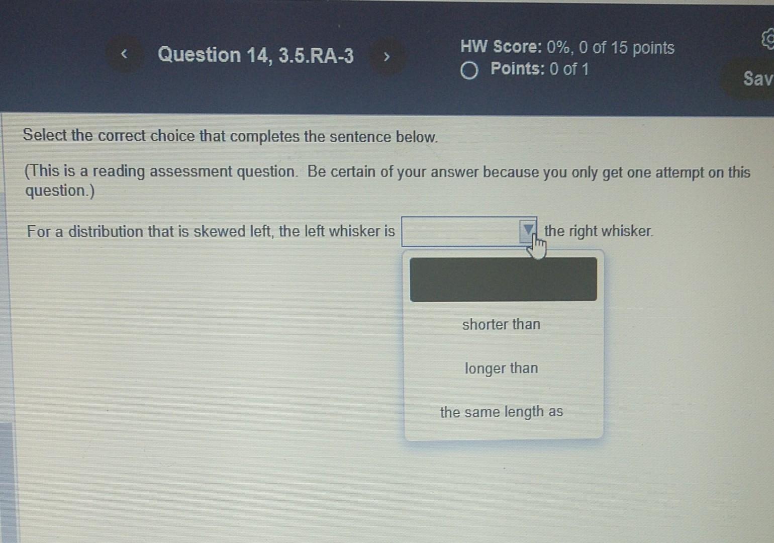  Select the correct choice that completes the sentence below. (This is