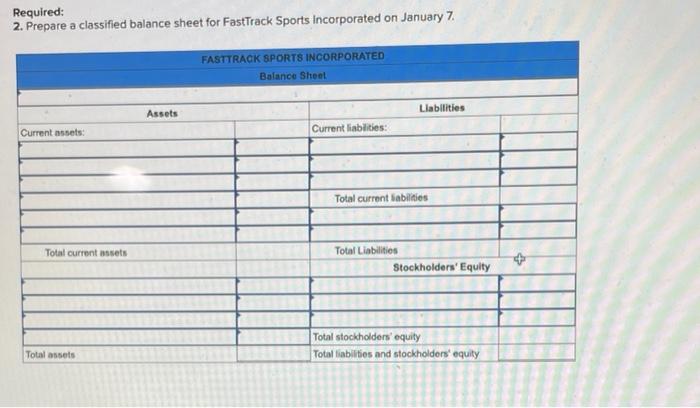 ending January 7, FastTrack Sports Incorporated completed six transactions with the dollar