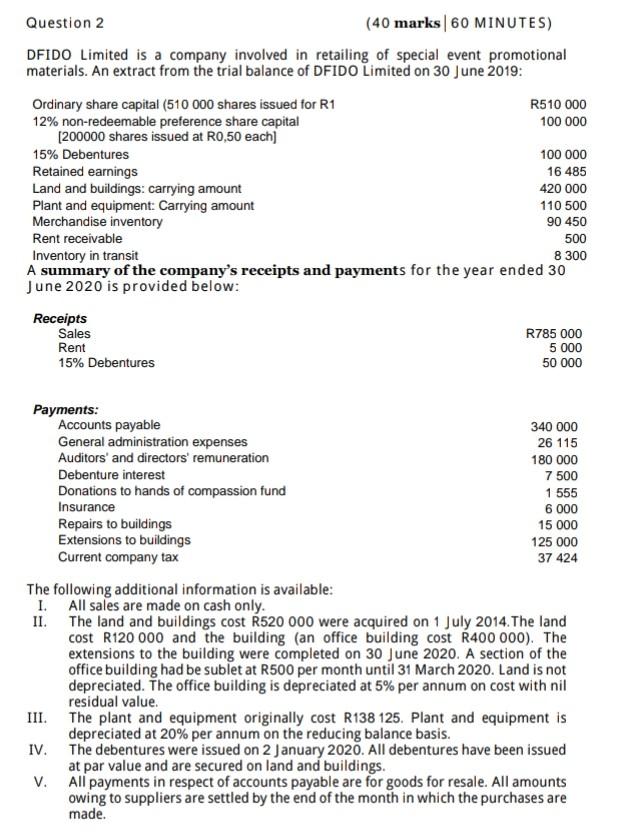  please help me ASAP and write neatly Question 2 (40 marks