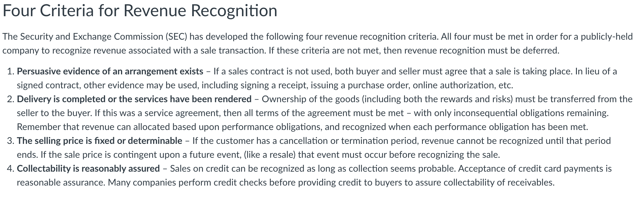 Each response should be about one paragraph long, describing the justification for