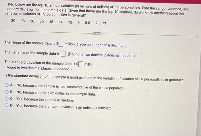 was marked as answers. please help ASAP thbak u Fuel consumption is