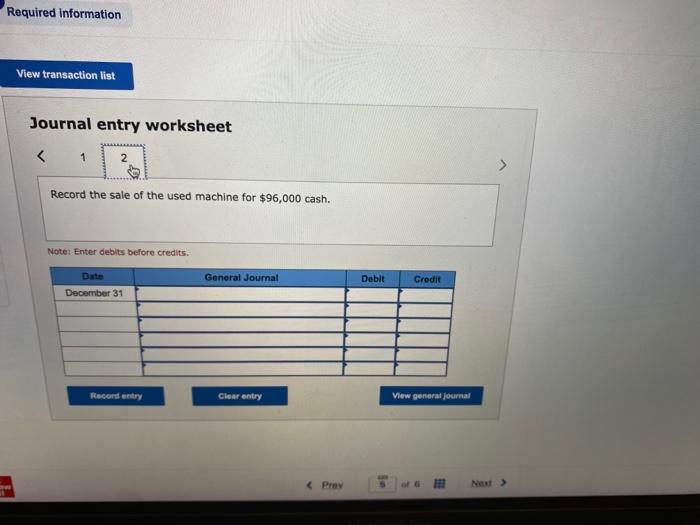 applies to the questions displayed below) Onslow Company purchased a used machine