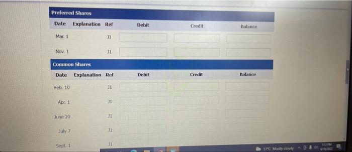 the shareholder equity accounts. Current Attempt in Progress Grouper Corporation, a private