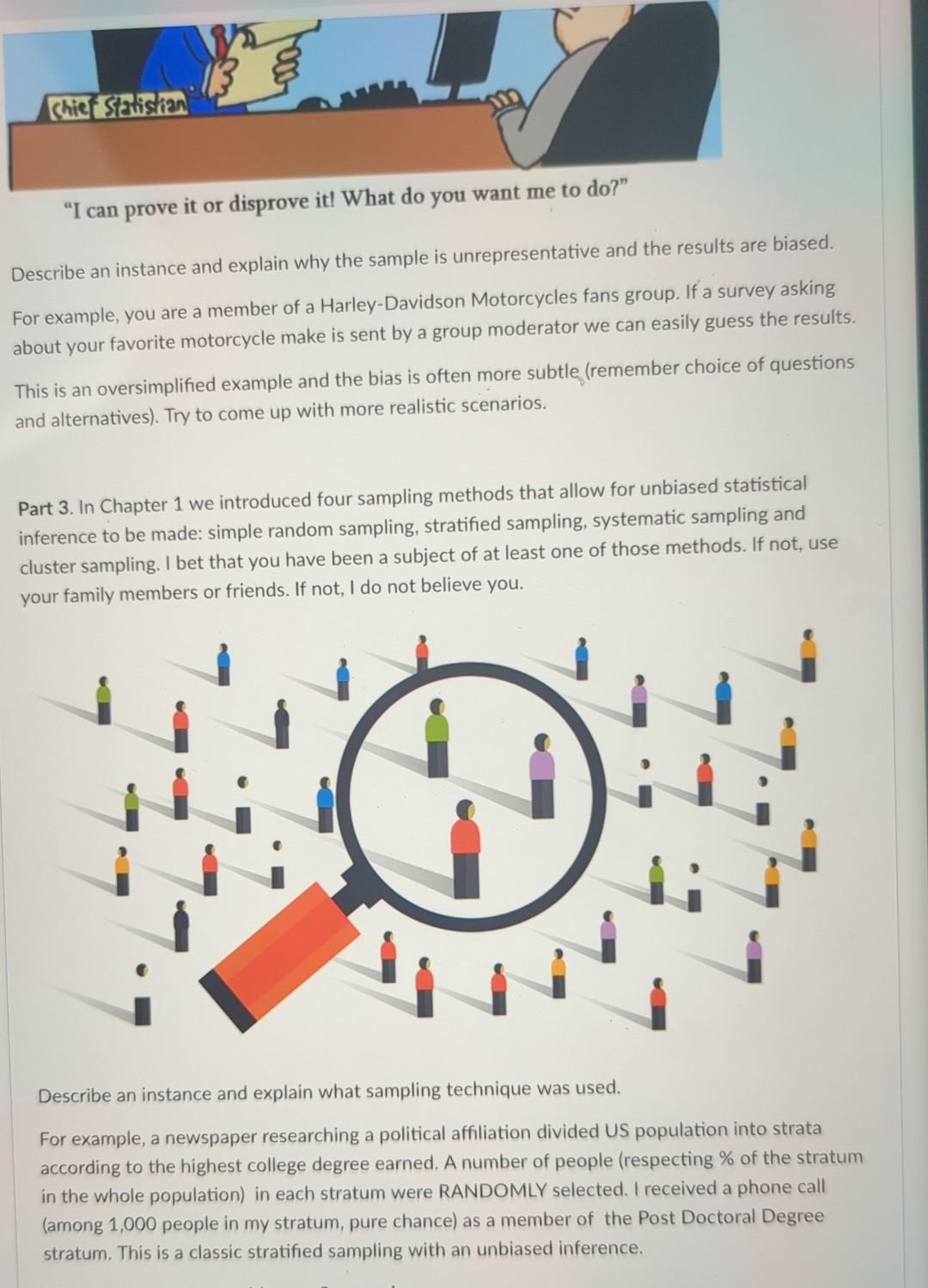 all grains of sand in the ocean of Statistics. Compare your individual