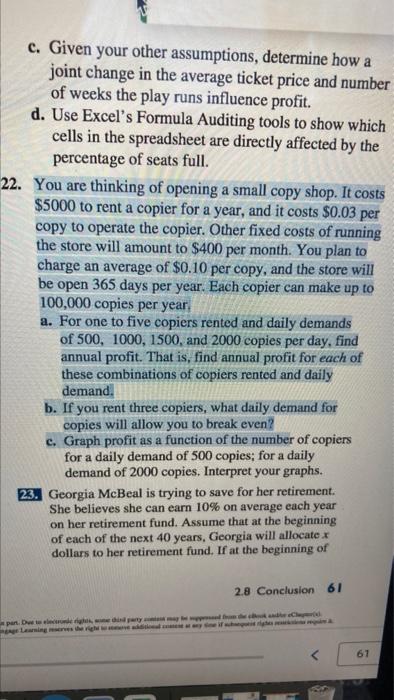 I need help with #22 using the template below. Please show the