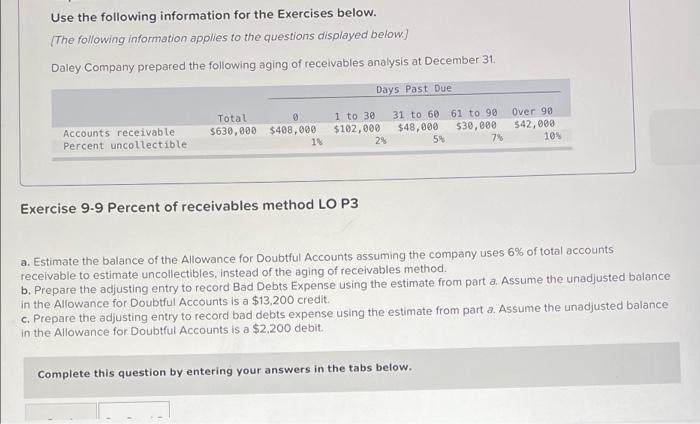 please help with req a and req b&c Use the following information
