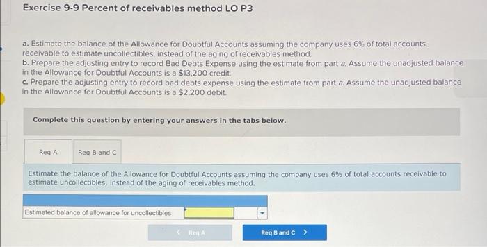 for the Exercises below. [The following information applies to the questions displayed