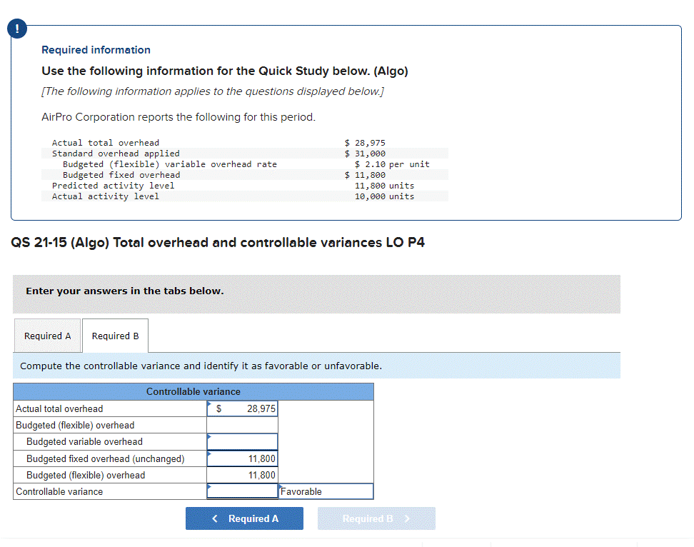 question [The following information applies to the questions displayed below.] AirPro Corporation