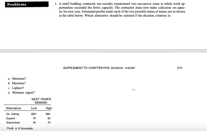 discussion, the contractor is able to sub- jectively assess the probabilities of