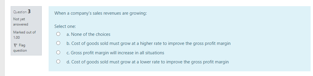Average Inventory = Revenue x 365 (days) o P Flag question b.