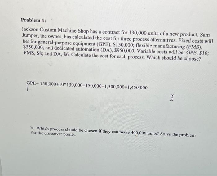 pls help! need help ASAP! will leave good review! Problem 1: Jackson