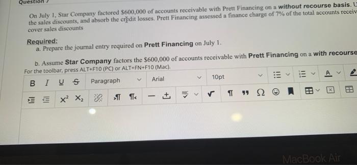 help please its one question help please!! Question On July 1, Star